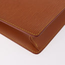 LOUIS VUITTON Epi Pochette Homme Bag Brown Zipangu Gold M52528 LV Auth 188977-15