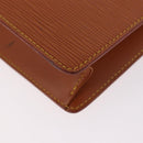 LOUIS VUITTON Epi Pochette Homme Bag Brown Zipangu Gold M52528 LV Auth 188977-16