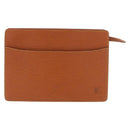 LOUIS VUITTON Epi Pochette Homme Bag Brown Zipangu Gold M52528 LV Auth 188977-13