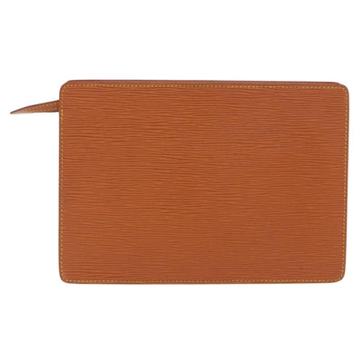 LOUIS VUITTON Epi Pochette Homme Bag Brown Zipangu Gold M52528 LV Auth 188977 - 0