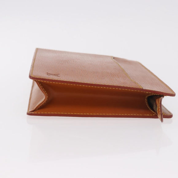 LOUIS VUITTON Epi Pochette Homme Bag Brown Zipangu Gold M52528 LV Auth 188977