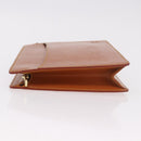 LOUIS VUITTON Epi Pochette Homme Bag Brown Zipangu Gold M52528 LV Auth 188977-4