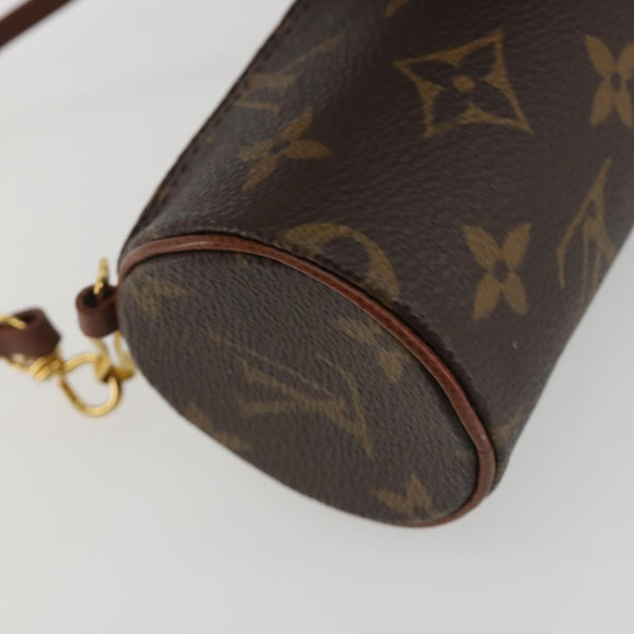 LOUIS VUITTON Monogram Papillon Pouch LV Auth 188981