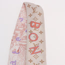 LOUIS VUITTON Bando BB Bon Voyage Scarf Silk Beige M96392 LV Auth 188982M-9