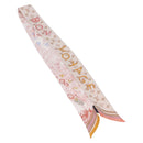 LOUIS VUITTON Bando BB Bon Voyage Scarf Silk Beige M96392 LV Auth 188982M-2