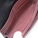 CHANEL Matelasse Long Wallet Caviar Skin Black Silver CC Auth 188983V-17