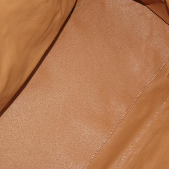 CELINE Macadam Canvas Boston Bag PVC Leather Brown Gold Auth 188985