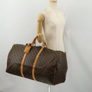 LOUIS VUITTON Monogram Keepall 60 Boston Bag M41422 LV Auth 188986A-23