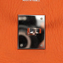 HERMES Birkin 30 Hand Bag Taurillon Clemence Leather Orange Silver Auth 188988SM-24