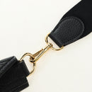 HERMES Evelyn 1 GM Bag Taurillon Leather Black Gold Auth 188991M-16