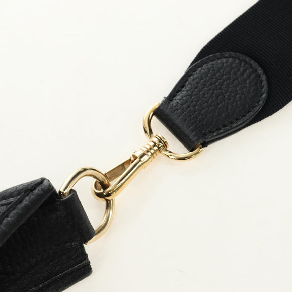 HERMES Evelyn 1 GM Bag Taurillon Leather Black Gold Auth 188991M