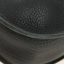 HERMES Evelyn 1 GM Bag Taurillon Leather Black Gold Auth 188991M-18