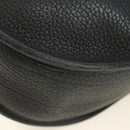 HERMES Evelyn 1 GM Bag Taurillon Leather Black Gold Auth 188991M-20