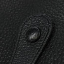 HERMES Evelyn 1 GM Bag Taurillon Leather Black Gold Auth 188991M-22