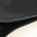 HERMES Evelyn 1 GM Bag Taurillon Leather Black Gold Auth 188991M-7