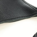 HERMES Evelyn 1 GM Bag Taurillon Leather Black Gold Auth 188991M-14