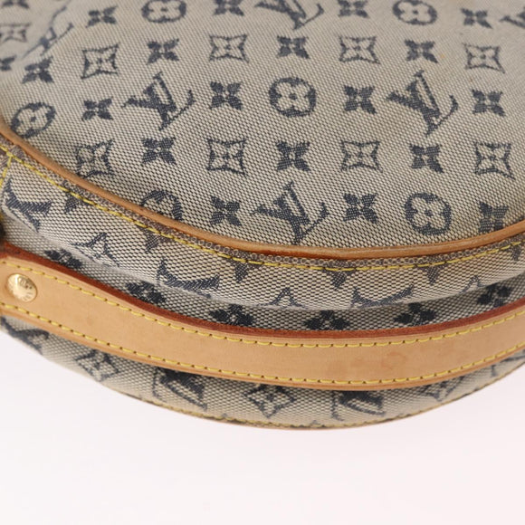 LOUIS VUITTON Monogram Mini Jeanne GM Shoulder Bag Blue M92000 LV Auth 188992