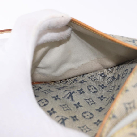 LOUIS VUITTON Monogram Mini Jeanne GM Shoulder Bag Blue M92000 LV Auth 188992