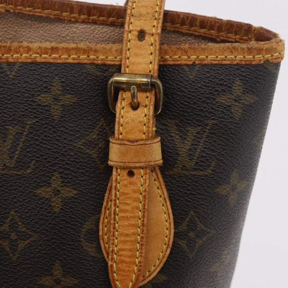LOUIS VUITTON Monogram Bucket PM Schoudertas M42238 LV Auth 188993