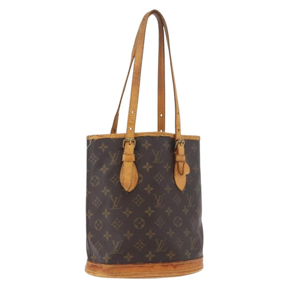 LOUIS VUITTON Monogram Bucket PM Schoudertas M42238 LV Auth 188993