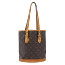 LOUIS VUITTON Monogram Bucket PM Shoulder Bag M42238 LV Auth 188993-13