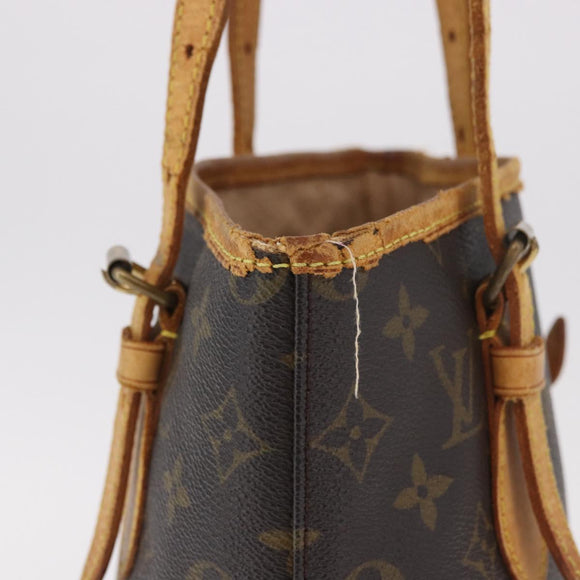 LOUIS VUITTON Monogram Bucket PM Schoudertas M42238 LV Auth 188993