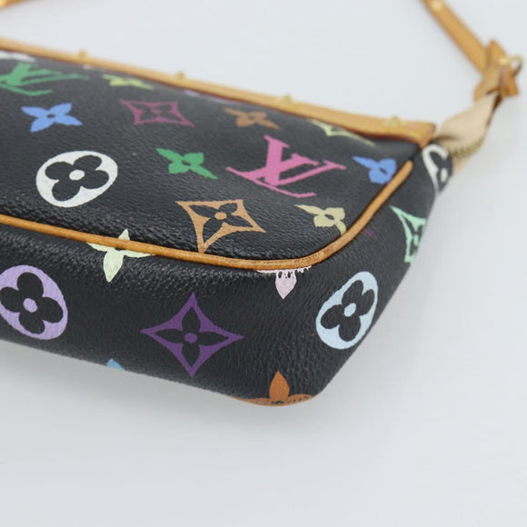 LOUIS VUITTON Monogram Multicolor Pochette Accessoires Pouch M92648 Auth 188994V