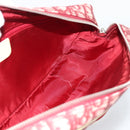 Christian Dior Trotter Canvas Shoulder Bag PVC Red Silver Auth 188995A-17