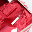 Christian Dior Trotter Canvas Shoulder Bag PVC Red Silver Auth 188995A-19