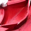 Christian Dior Trotter Canvas Shoulder Bag PVC Red Silver Auth 188995A-20
