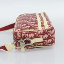 Christian Dior Trotter Canvas Shoulder Bag PVC Red Silver Auth 188995A-4