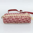 Christian Dior Trotter Canvas Shoulder Bag PVC Red Silver Auth 188995A-9