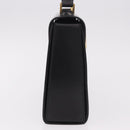 CELINE Hand Bag Leather Black Gold Auth 188999A-5