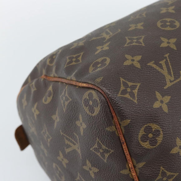 LOUIS VUITTON Monogram Speedy 35 Hand Bag M41524 LV Auth 189003