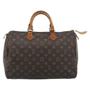 LOUIS VUITTON Monogram Speedy 35 Hand Bag M41524 LV Auth 189003-13