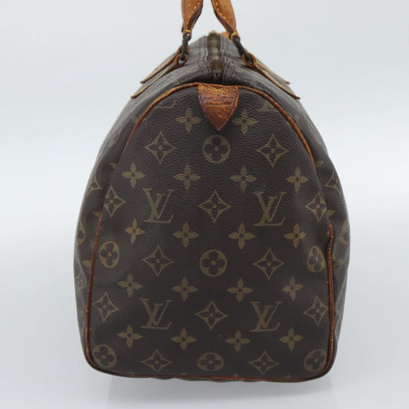 LOUIS VUITTON Monogram Speedy 35 Hand Bag M41524 LV Auth 189003