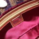 FENDI Zucca Canvas Mamma Baguette Shoulder Bag Purple Gold Auth 189005SAM-18