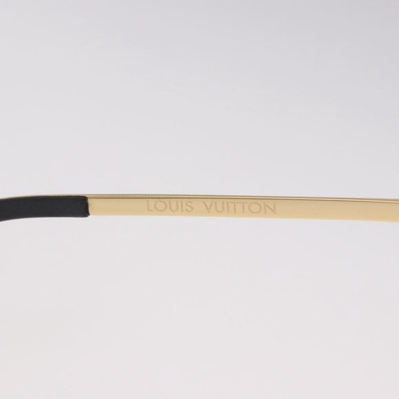 LOUIS VUITTON The Party Sunglasses metal Gold Tone Z2350U LV Auth 189007