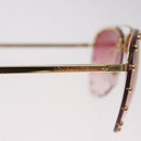 LOUIS VUITTON The Party Sunglasses metal Gold Tone Z2350U LV Auth 189007-6