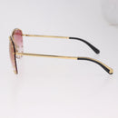LOUIS VUITTON The Party Sunglasses metal Gold Tone Z2350U LV Auth 189007-7
