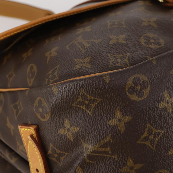 LOUIS VUITTON Monogram Saumur 35 Shoulder Bag M42254 LV Auth 189010A