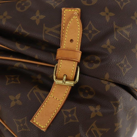 LOUIS VUITTON Monogram Saumur 35 Shoulder Bag M42254 LV Auth 189010A