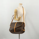 LOUIS VUITTON Monogram Saumur 35 Shoulder Bag M42254 LV Auth 189010A-26