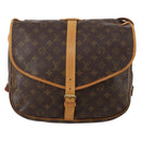 LOUIS VUITTON Monogram Saumur 35 Shoulder Bag M42254 LV Auth 189010A-13