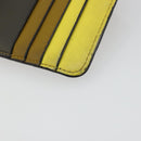 LOEWE Puzzle Card Case Leather Multicolor Silver Auth 189011-15