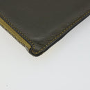 LOEWE Puzzle Card Case Leather Multicolor Silver Auth 189011-16