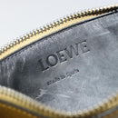 LOEWE Puzzle Card Case Leather Multicolor Silver Auth 189011-10