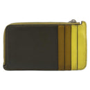 LOEWE Puzzle Card Case Leather Multicolor Silver Auth 189011-2