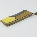 LOEWE Puzzle Card Case Leather Multicolor Silver Auth 189011-5