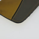 LOEWE Puzzle Card Case Leather Multicolor Silver Auth 189011-14